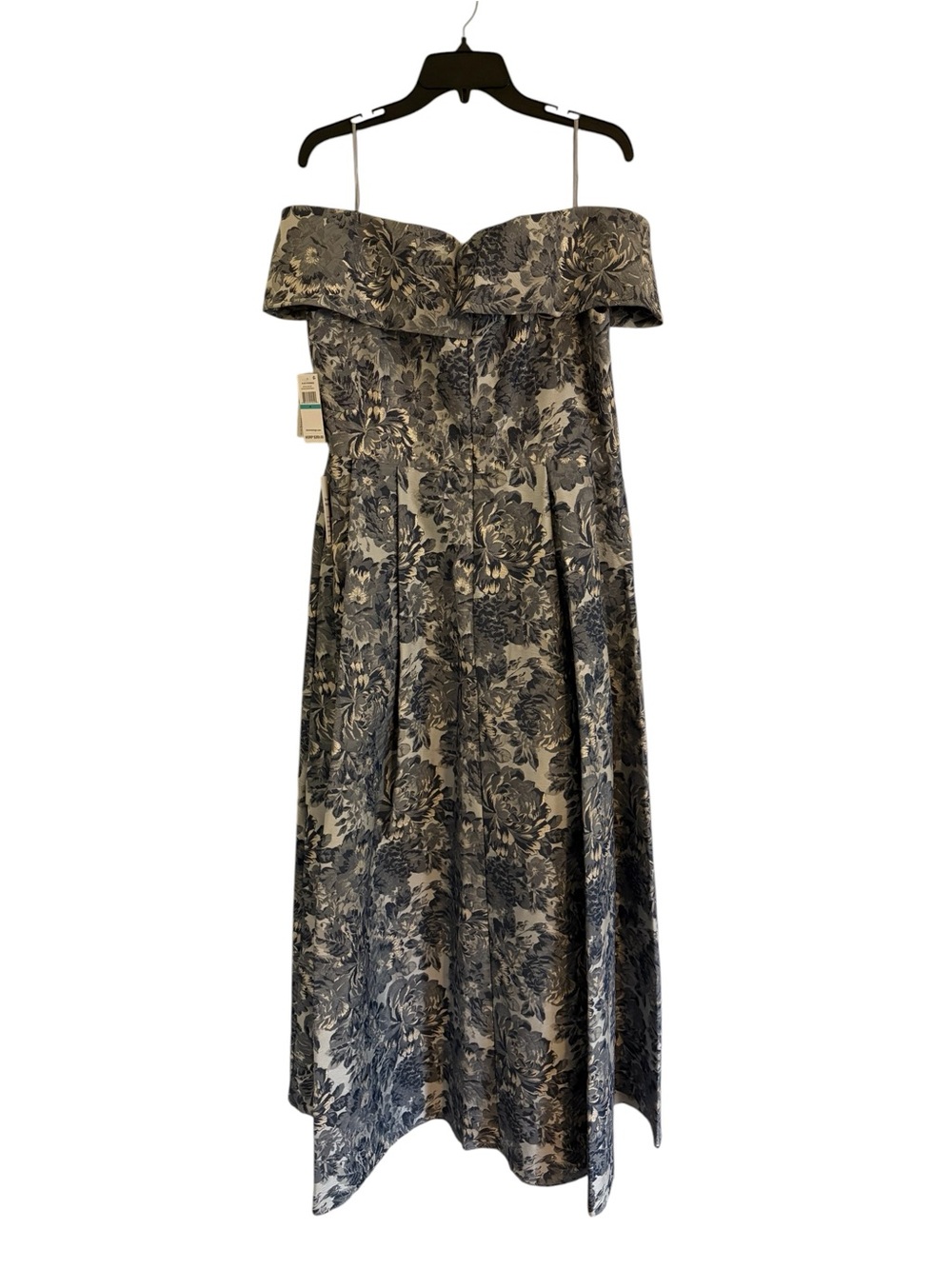 Alex Evenings Jaquard Short Sleeve Off Shoulder Gown NWT - Picture 8 of 15
